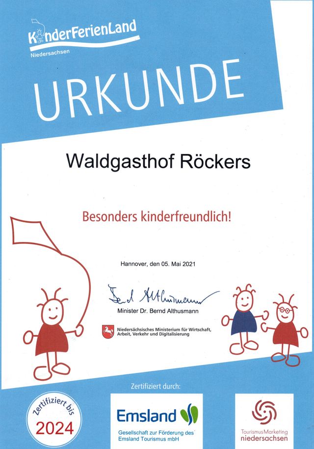 Urkunde Kinderferienland